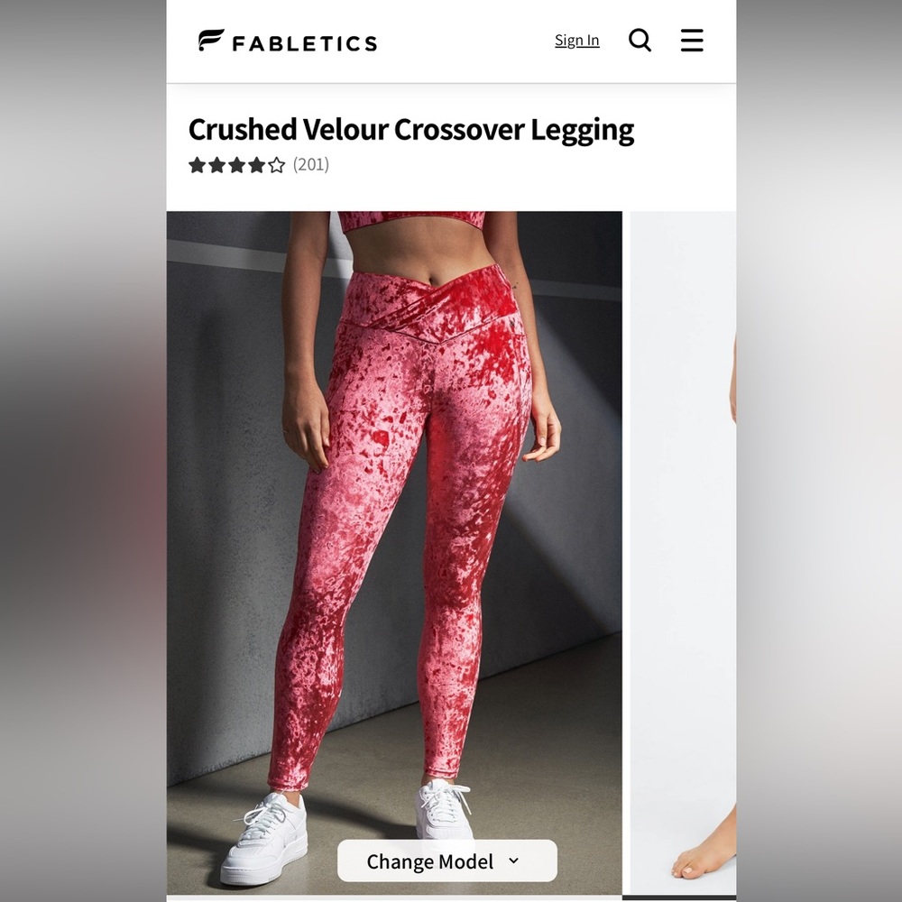 Fabletics Plus Velvet Leggings ❤️ - Picture 4 of 12